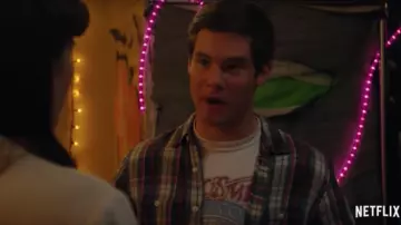 Aerosmith Aero Force Tee Shirt worn by Adam DeVine (Noah Ashby) as seen in When We First Met