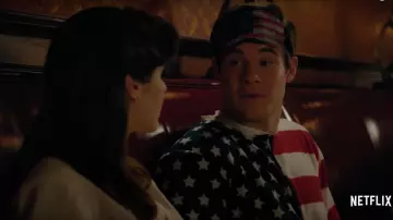 American Flag Sleeping Mask worn by Noah Ashby (Adam DeVine) as seen in When We First Met