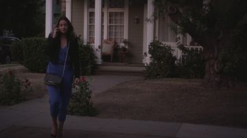 The combination of blue Emily Fields (Shay Mitchell) in Pretty Little Liars