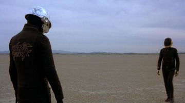 Chaqueta de cuero negra "Daft Punk" como se ve en Electroma de Daft Punk