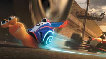 The replica plush Turbo snail in the animated film Turbo