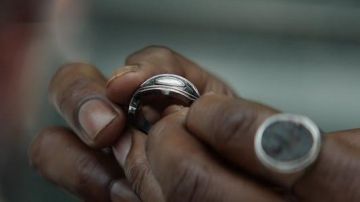 The ring royal of Erik Killmonger (Michael B. Jordan) in a Black Panther