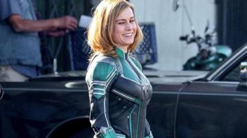 Green Jacket worn by Carol Danvers / Captain Marvel (Brie Larson) as seen on the set of Captain Marvel