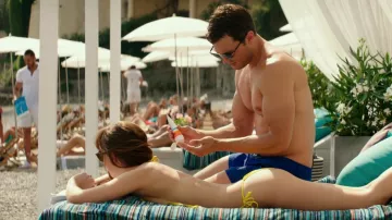 The top bikini yellow Dolce & Gabbana Anastasia Steele (Dakota Johnson) in Fifty shades lighter