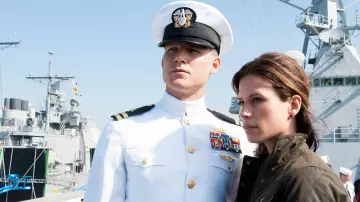 Visor hat worn by Commandant Tom Chandler (Eric Dane) in The last ship