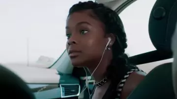 Double Sided Earrings worn by Jasmine Russell (Ajiona Alexus) as seen in Breaking In