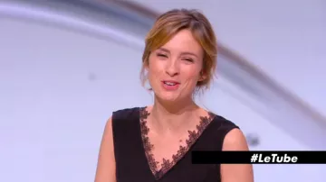 El mono de encaje de Isabelle Ithurburu en Le tube del 24/02/2018