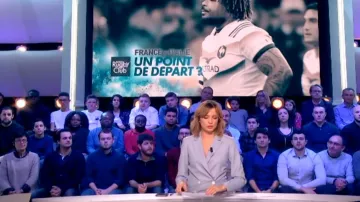 The jacket taylor sky blue Isabelle Ithurburu in Canal Rugby Club 25/02/2018