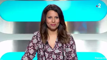 The blouse in printed silk by Myriam Seurat Motus of the 26/02/2018