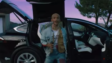 The cover red Louis Vuitton x Supreme of Jaden Smith in his video clip  Ghost (ft. Christian Rich)