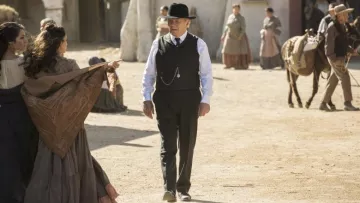 Veste portée par le Dr Robert Ford (Anthony Hopkins) comme on le voit dans Westworld S01E10