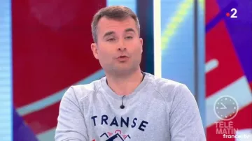 La sudadera trance alpino de Grégoire Tournon en Télématin del 03/03/2018