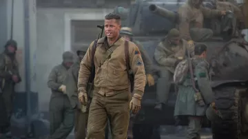 The bomber jacket military Gift Necklace / Wardaddy (Brad Pitt) in Fury