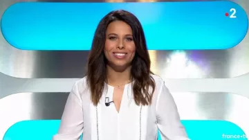 The silk blouse white Myriam Seurat Motus of the 05/03/2018