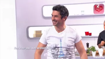 Le t-shirt oiseaux et Tour Eiffel de Jean-Marc Delorme dans C'est au programme du 05/03/2018