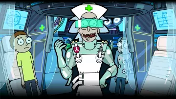 Rick's surgeon costume from the videogame Rick and Morty