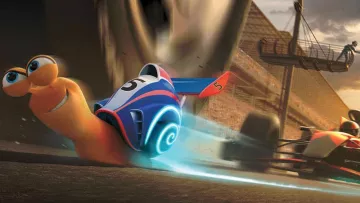 The replica of the model of Turbo the snail in the animated film Turbo