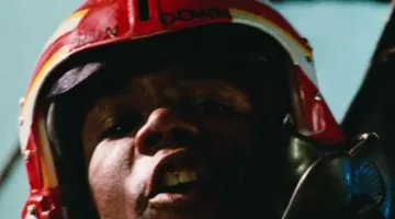 Le casque de pilote de Marcus Williams / Sundown (Clarence Gilyard, Jr.) dans le film Top Gun