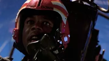 Le casque de pilote de Marcus Williams / Sundown (Clarence Gilyard, Jr.) dans le film Top Gun