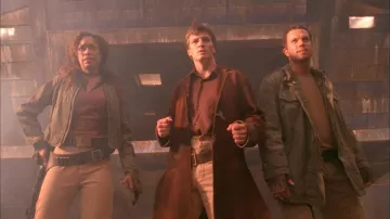 Suede Leather Trench Coat worn by Malcolm Reynolds (Nathan Fillion) as seen in Firefly S01E02
