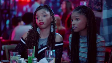 La robe à rayures Forever 21 de Skylar Forster (Halle Bailey) dans Grown-ish S01E10