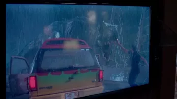 le film jurassic park aperçu à la télé dans The Magicians S01E05