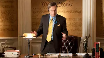 La balance de la justice du bureau de Saul Goodman (Bob Odenkirk) dans Breaking Bad