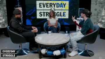The sweater ASOS Russ in the interview-Everyday Struggle