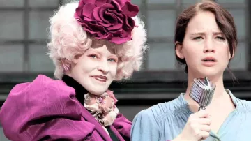 The wig Effie Trinket (Elizabeth Banks) in Hunger Games