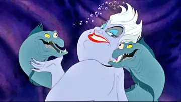 Ursula's white wig in The Little Mermaid