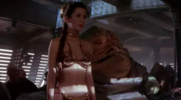 La peluca de la princesa Leia (Carrie Fisher) en El retorno del Jedi