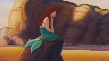 Ariel's red curly wig in The Little Mermaid