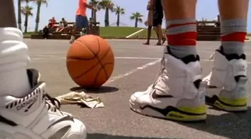 Nike Air Command Force sneakers worn by Billy Hoyle (Woody Harrelson) as seen in White Men Can't Jump