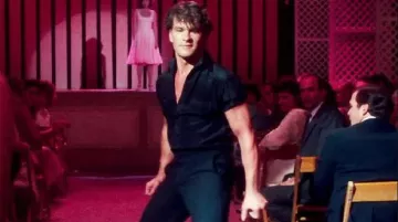 The black shirt of Johnny Castle (Patrick Swayze) in Dirty Dancing