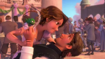 La última peluca marrón de Rapunzel en Enredados