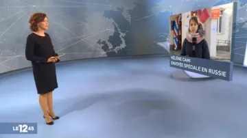 La robe noire avec nœuds aux manches de Nathalie Renoux dans Le 12:45 de M6 du 18/03/2018