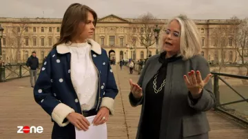 The jacket with the flowers of Ophelia Miller in Prohibited Area of the 18/03/2018