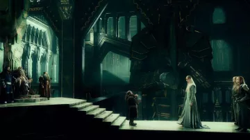 Le long costume de Thranduil (Lee Pace) dans Le Hobbit : Un voyage inattendu