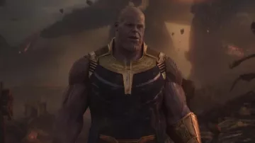 The mask of Thanos (Josh Brolin) in Avengers : Infinity War
