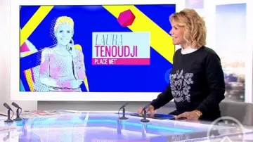 Le Sweat Gipsy Mum de Laura Tenoudji dans Télématin du 22/03/2018