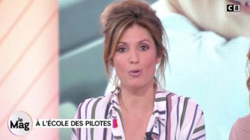 La chemise rayée de Caroline Ithurbide dans William à Midi du 20/03/2018