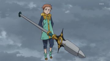 The replica of the spear of Chastifolle King in the animated Seven Deadly Sins