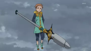 The replica of the spear of Chastifolle King in the animated Seven Deadly Sins