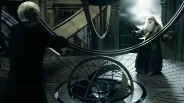 La varita de anciano de Albus Dumbledore (Michael Gambon) en Harry Potter y el misterio del príncipe