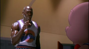 the jersey of basketball Michael Jordan in Space Jam