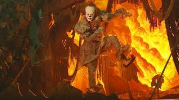The boots It the clown aka Pennywise (Bill Skarsgård) in the film It