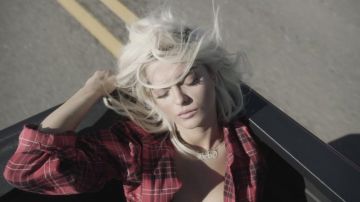 Bebe Rexha's red plaid shirt as seen in Meant to Be music video