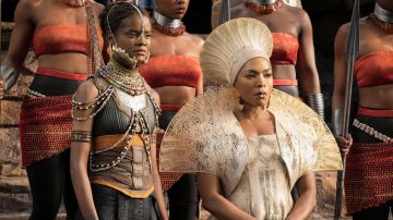 Queen Ramonda's (Angela Bassett) white hat as seen in Black Panther