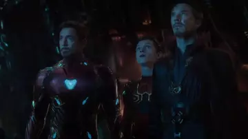 The replica of the armor of Iron Man (Robert Downey Junior) in Avengers : Infinity War