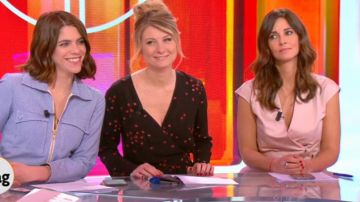 La Robe portefeuille rose de Caroline Munoz dans #WAM William à midi du 27/03/2018